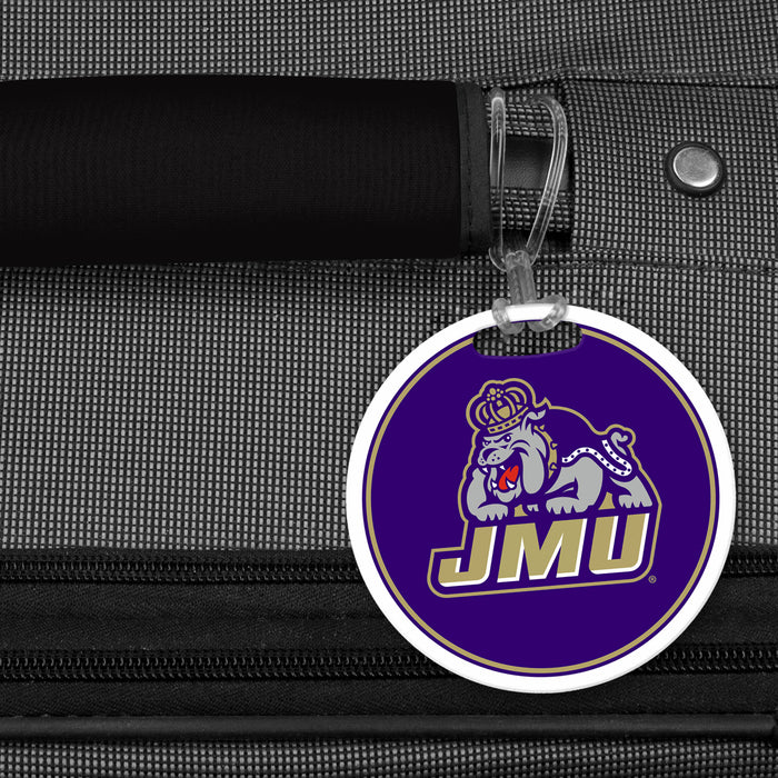 James Madison University Luggage Bag Tag (round)