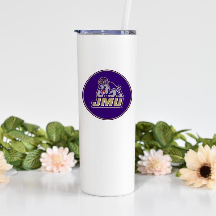 James Madison University Stainless Steel Skinny Tumbler 20 OZ