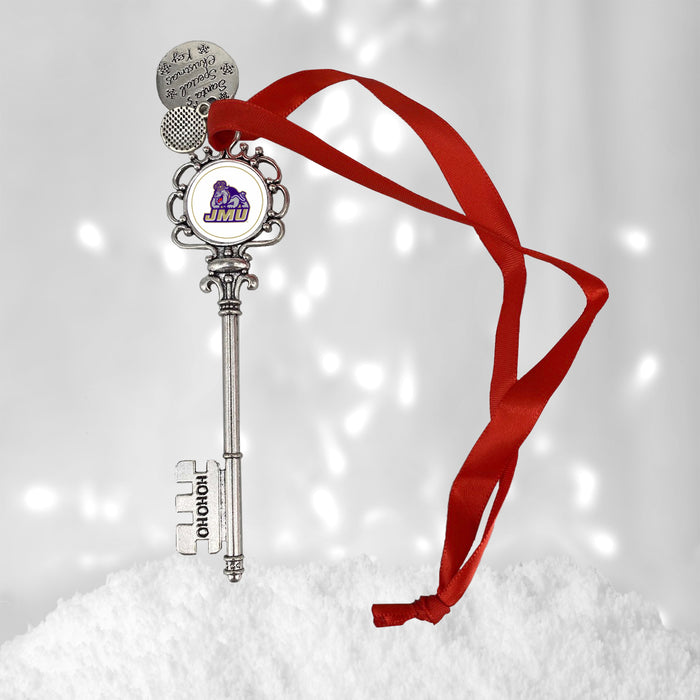 James Madison University Christmas Ornament Santa Magic Key