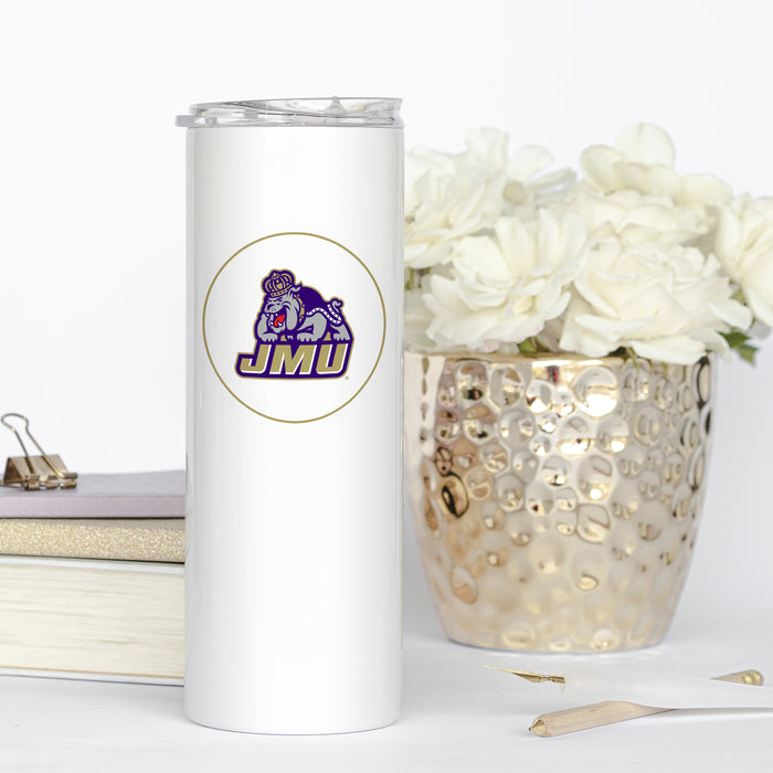 James Madison University Stainless Steel Skinny Tumbler 20 OZ