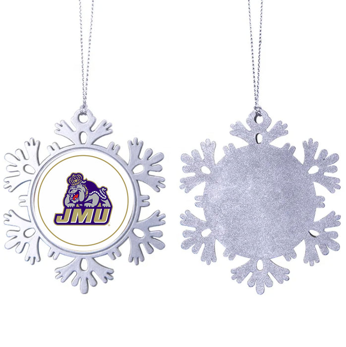 James Madison University Christmas Ornament - Snowflake Metal