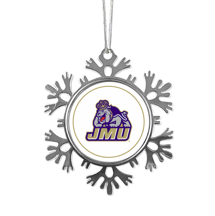 James Madison University Christmas Ornament - Snowflake Metal