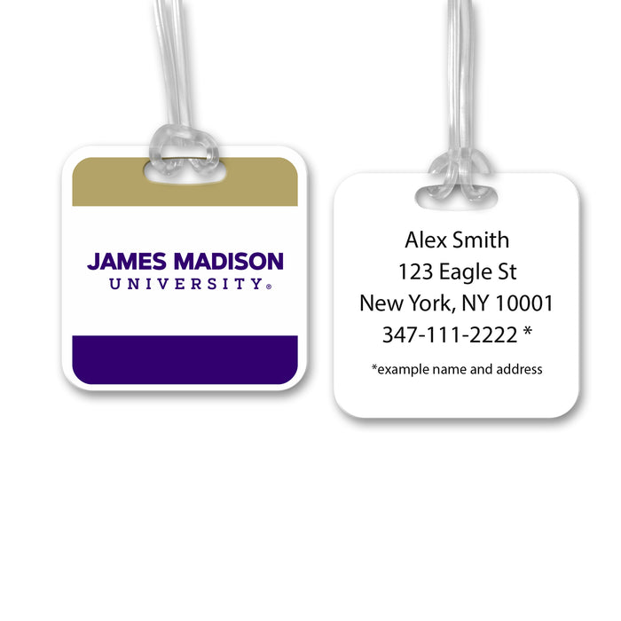 James Madison University Luggage Bag Tag (square)
