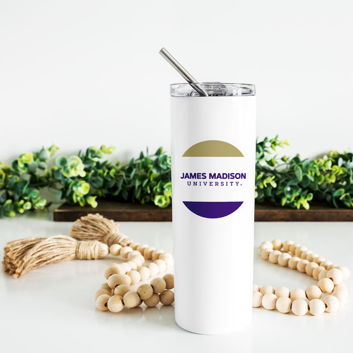 James Madison University Stainless Steel Skinny Tumbler 20 OZ