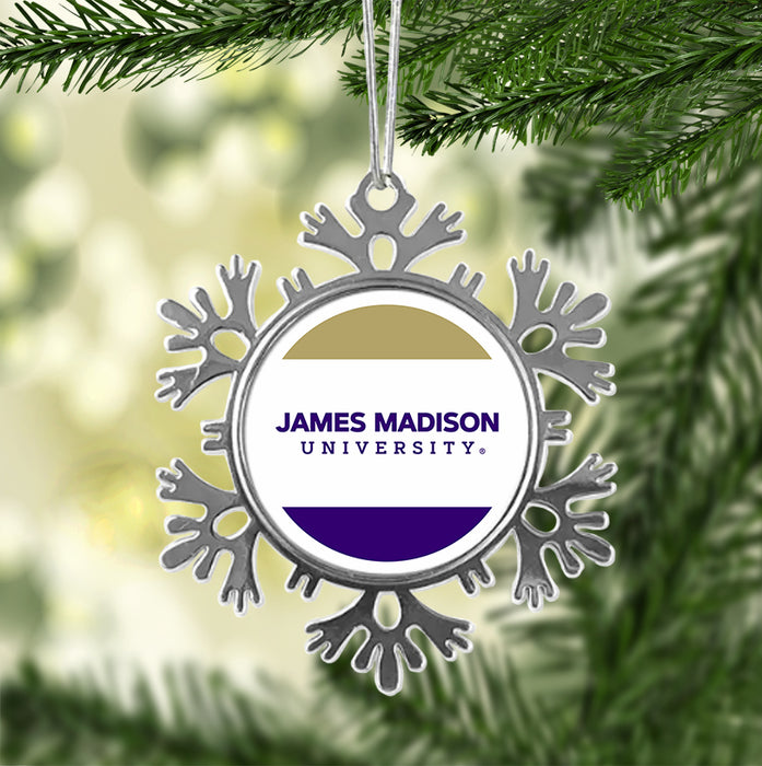 James Madison University Christmas Ornament - Snowflake Metal