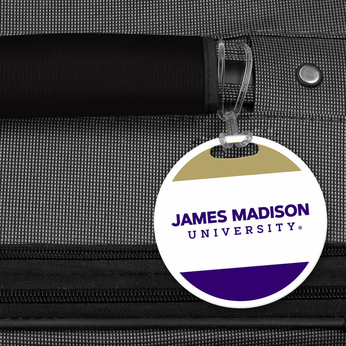 James Madison University Luggage Bag Tag (round)