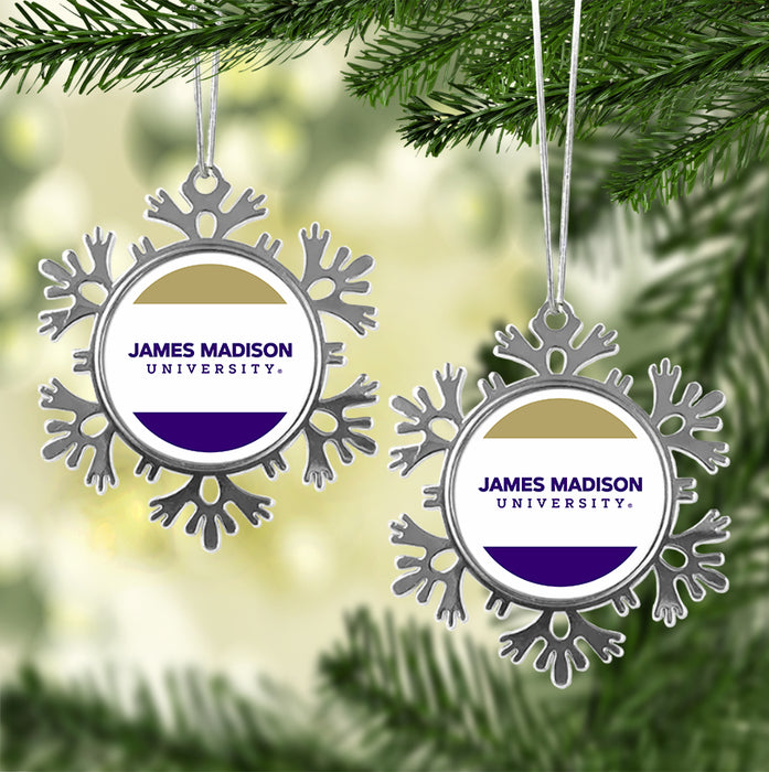 James Madison University Christmas Ornament - Snowflake Metal
