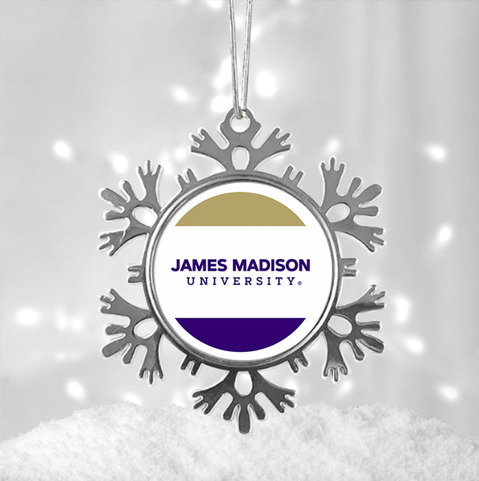 James Madison University Christmas Ornament - Snowflake Metal