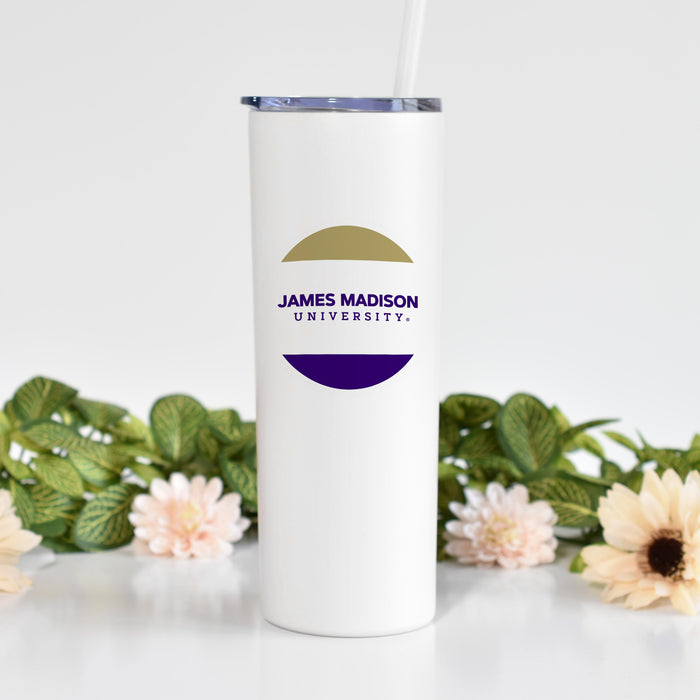 James Madison University Stainless Steel Skinny Tumbler 20 OZ