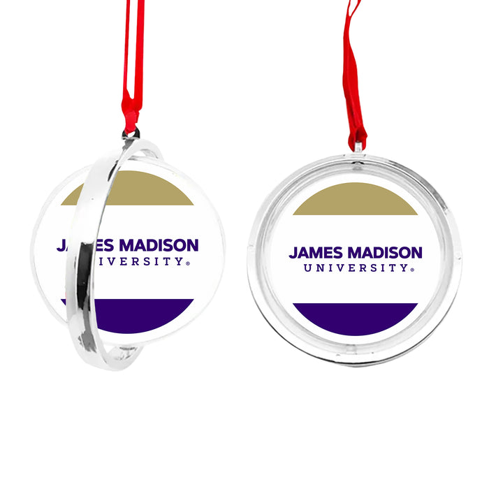 James Madison University Christmas Reversible Flat Round Ornament