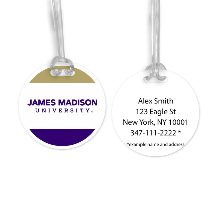 James Madison University Luggage Bag Tag (round)