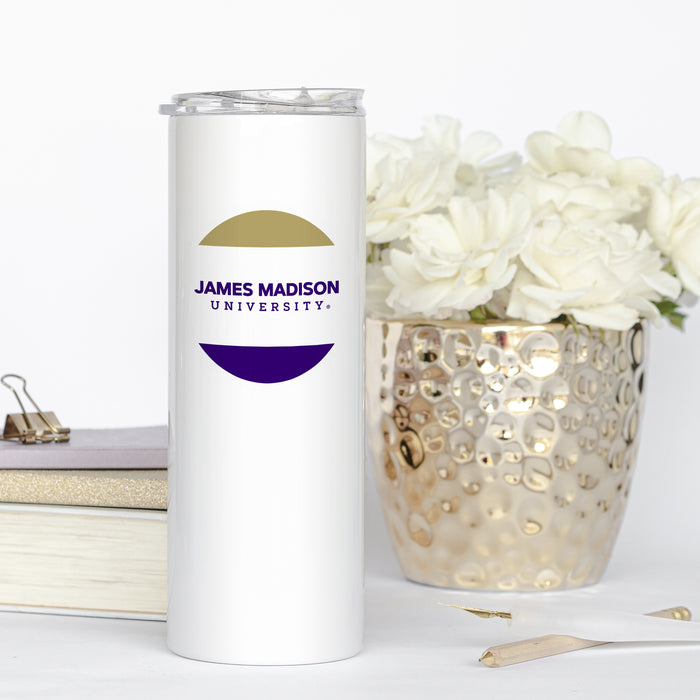 James Madison University Stainless Steel Skinny Tumbler 20 OZ