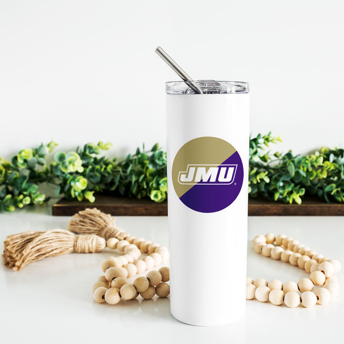 James Madison University Stainless Steel Skinny Tumbler 20 OZ