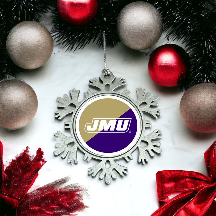 James Madison University Christmas Ornament - Snowflake Metal