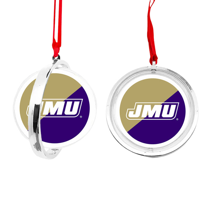 James Madison University Christmas Reversible Flat Round Ornament