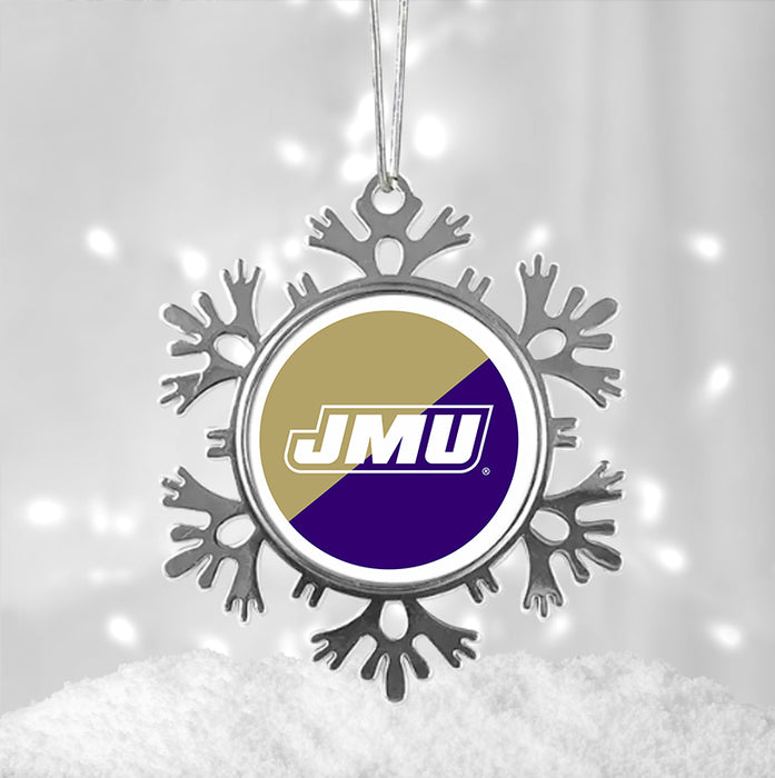 James Madison University Christmas Ornament - Snowflake Metal