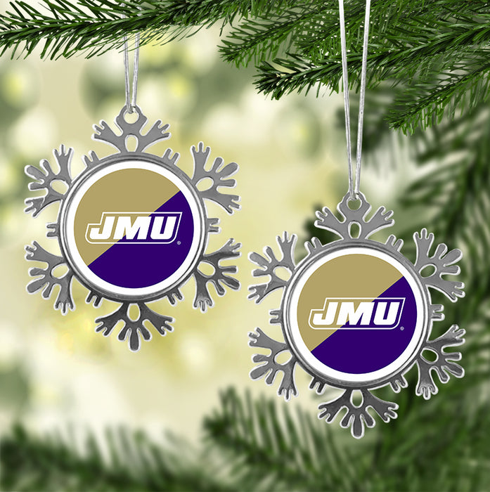 James Madison University Christmas Ornament - Snowflake Metal