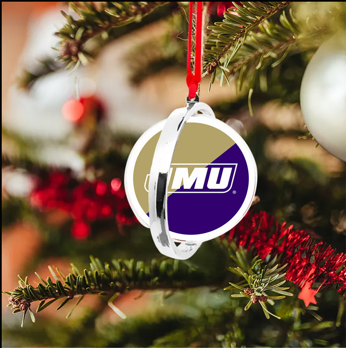 James Madison University Christmas Reversible Flat Round Ornament