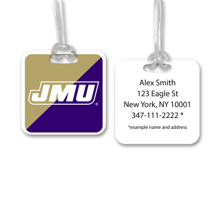 James Madison University Luggage Bag Tag (square)