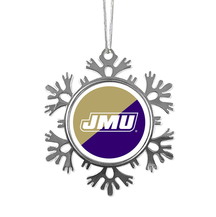 James Madison University Christmas Ornament - Snowflake Metal