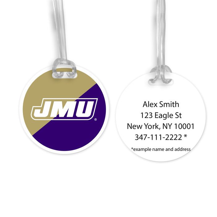 James Madison University Luggage Bag Tag (round)