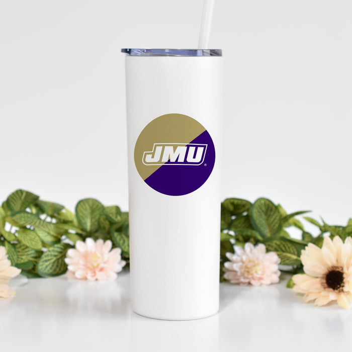 James Madison University Stainless Steel Skinny Tumbler 20 OZ