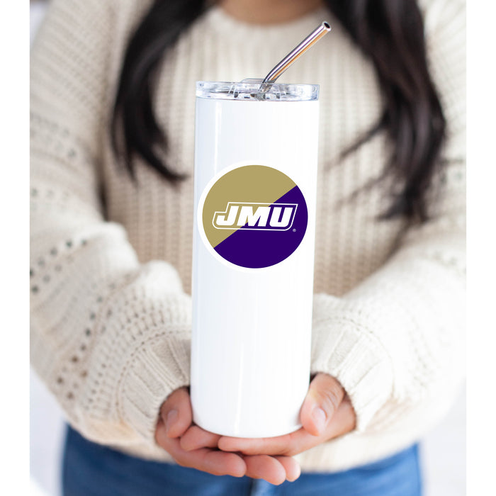 James Madison University Stainless Steel Skinny Tumbler 20 OZ