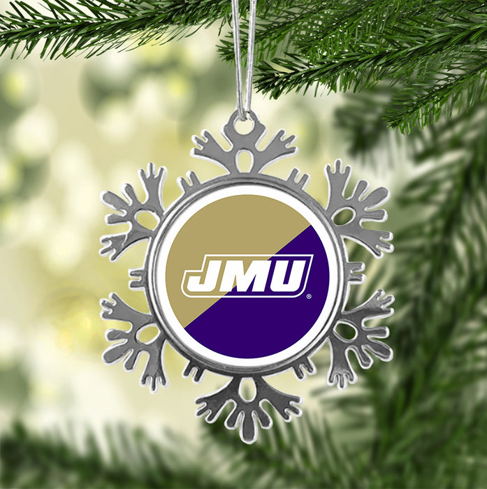 James Madison University Christmas Ornament - Snowflake Metal
