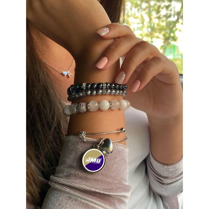 James Madison University Round Adjustable Bracelet