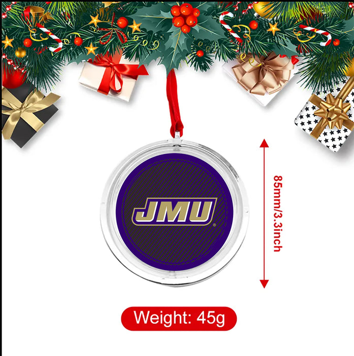 James Madison University Christmas Reversible Flat Round Ornament