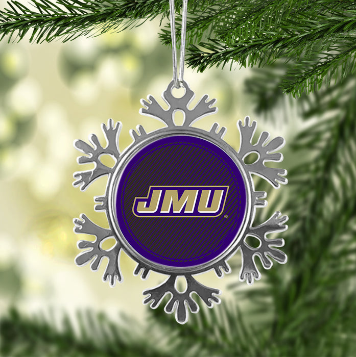 James Madison University Christmas Ornament - Snowflake Metal