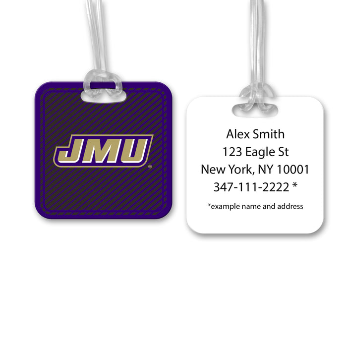 James Madison University Luggage Bag Tag (square)