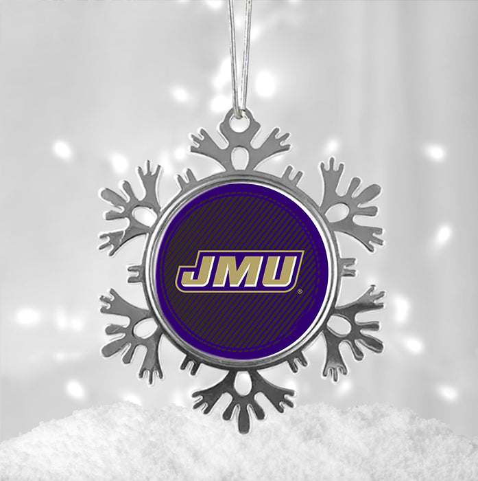 James Madison University Christmas Ornament - Snowflake Metal