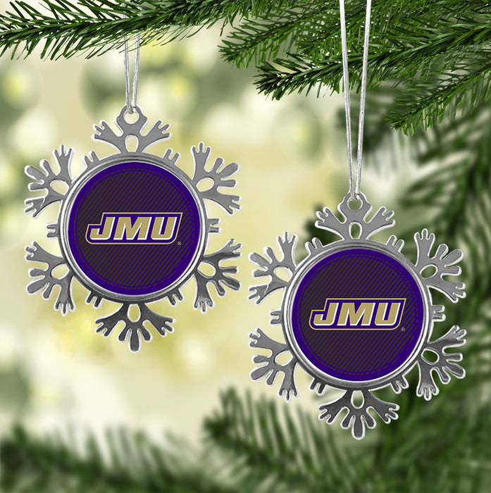 James Madison University Christmas Ornament - Snowflake Metal