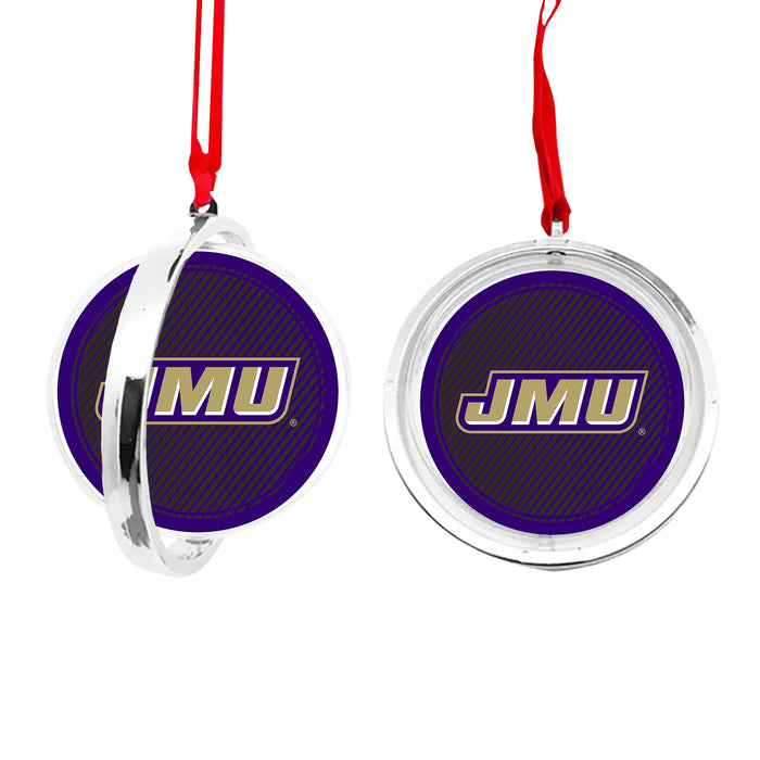 James Madison University Christmas Reversible Flat Round Ornament