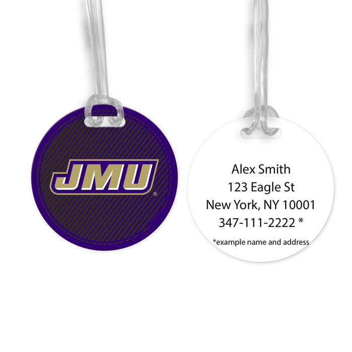 James Madison University Luggage Bag Tag (round)