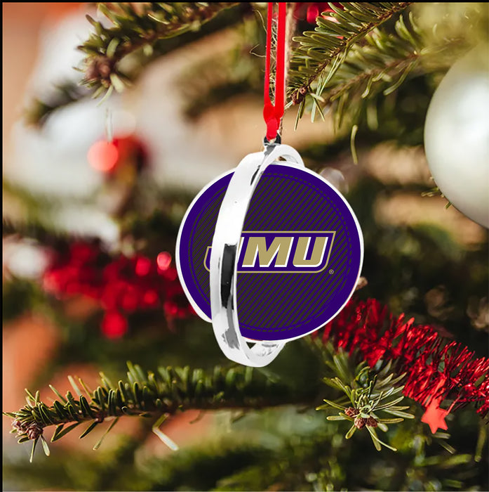 James Madison University Christmas Reversible Flat Round Ornament