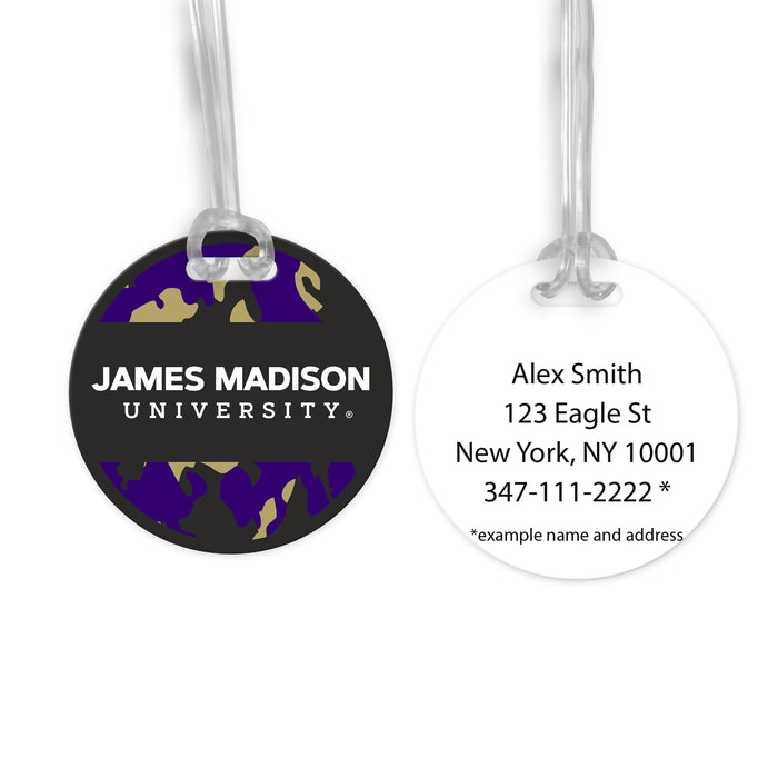 James Madison University Luggage Bag Tag (round)