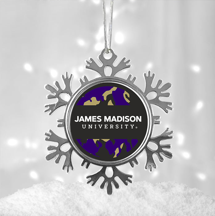 James Madison University Christmas Ornament - Snowflake Metal