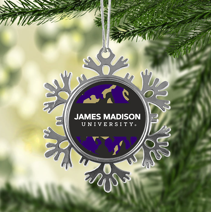 James Madison University Christmas Ornament - Snowflake Metal