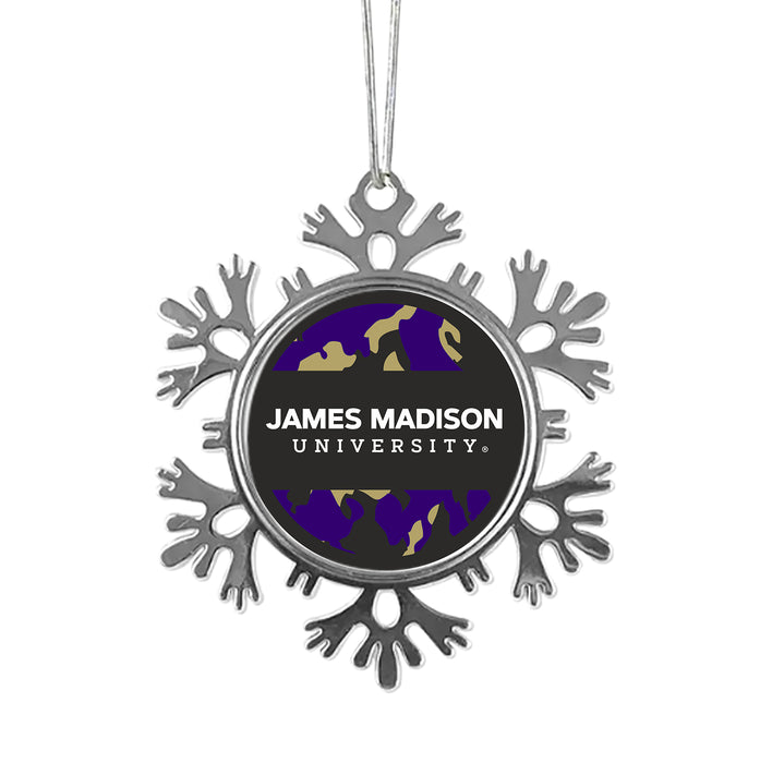 James Madison University Christmas Ornament - Snowflake Metal