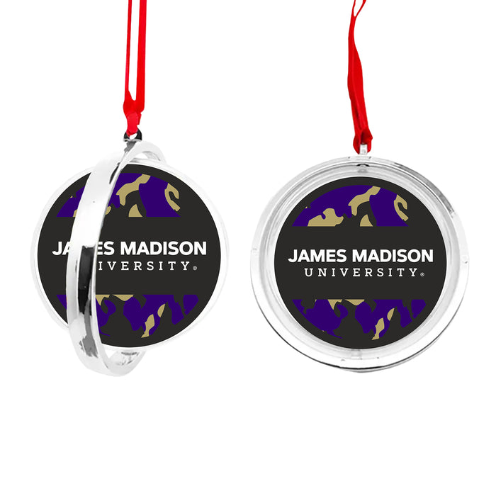 James Madison University Christmas Reversible Flat Round Ornament