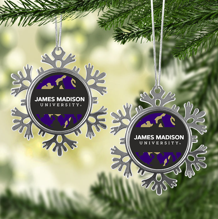 James Madison University Christmas Ornament - Snowflake Metal