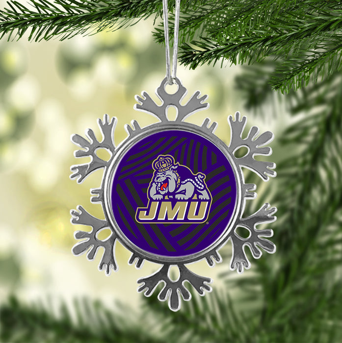 James Madison University Christmas Ornament - Snowflake Metal