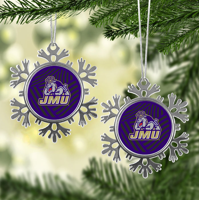James Madison University Christmas Ornament - Snowflake Metal