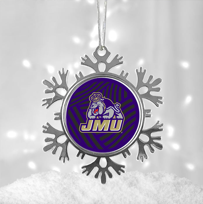 James Madison University Christmas Ornament - Snowflake Metal