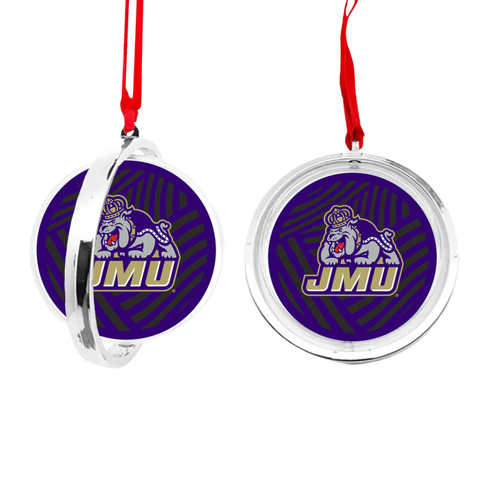 James Madison University Christmas Reversible Flat Round Ornament