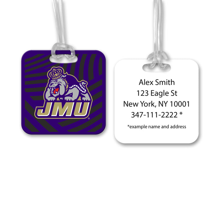 James Madison University Luggage Bag Tag (square)