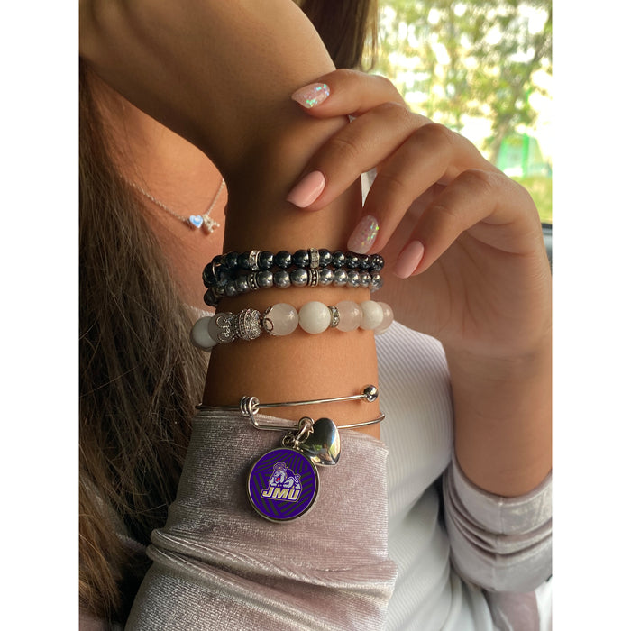 James Madison University Round Adjustable Bracelet