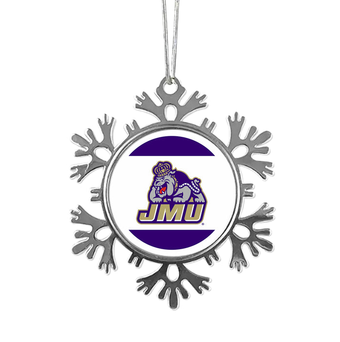 James Madison University Christmas Ornament - Snowflake Metal